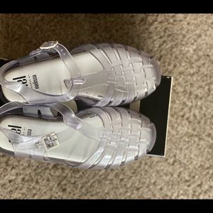 Clear purple sandals little girls size 3